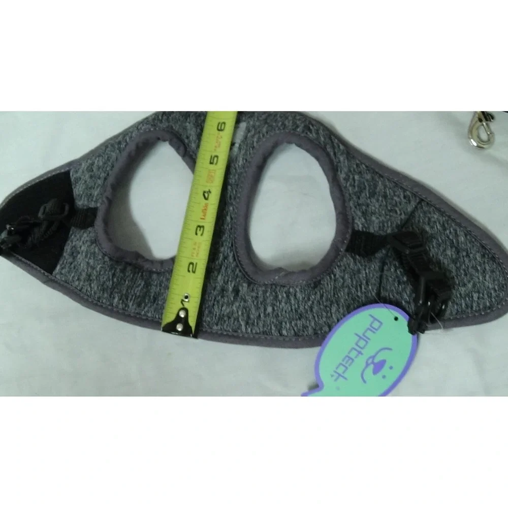 Harness and Leash Set for Small Cats & Dogs PUPTECK - Dark Gray #170